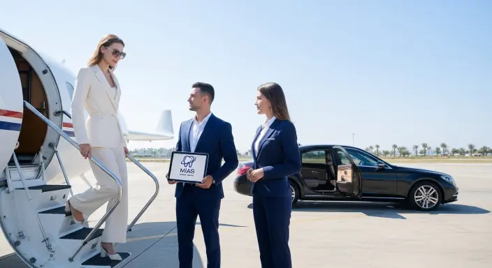Lüks özel jet VIP transfer karşılama hizmeti, dental turizm için özel servis.