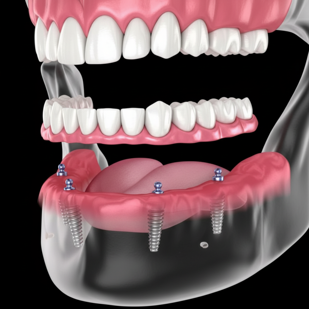 All Ten 4 Implant Supported Prosthetic